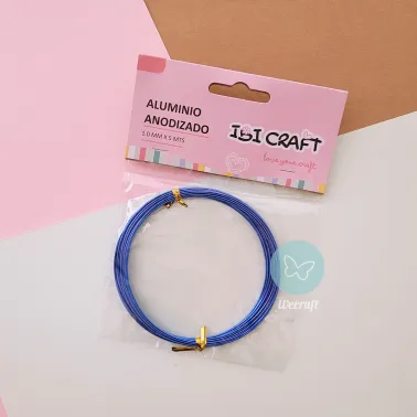 Rollo aluminio anodizado azul