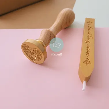 Set de lacre mango con cuño + lacre