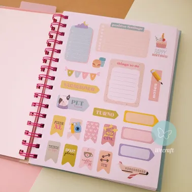 Cuaderno Spirit  "THE POWER OF YOUR FEELINGS" + Stickers + Regla