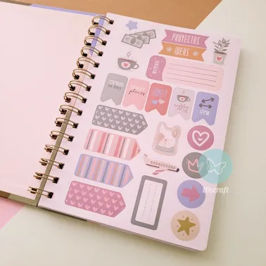 Cuaderno Spirit "DO YOUR BEST, FORGET THE REST" + Stickers