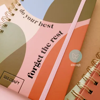 Cuaderno Spirit "DO YOUR BEST, FORGET THE REST" + Stickers