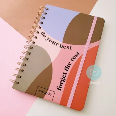 Cuaderno Spirit "DO YOUR BEST, FORGET THE REST" + Stickers