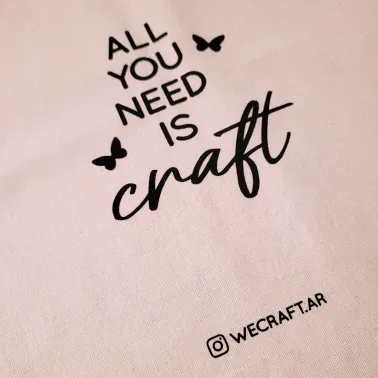 Tote Bag "All you need is craft"
