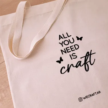 Tote Bag "All you need is craft"