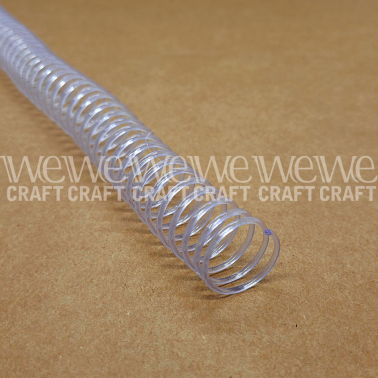 Espirales PVC 17 mm Cristal x 50 unidades A4