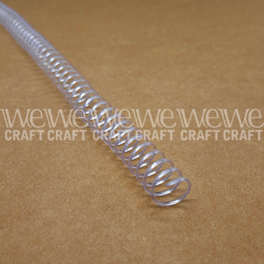 Espirales PVC 12 mm Cristal x 50 unidades A4