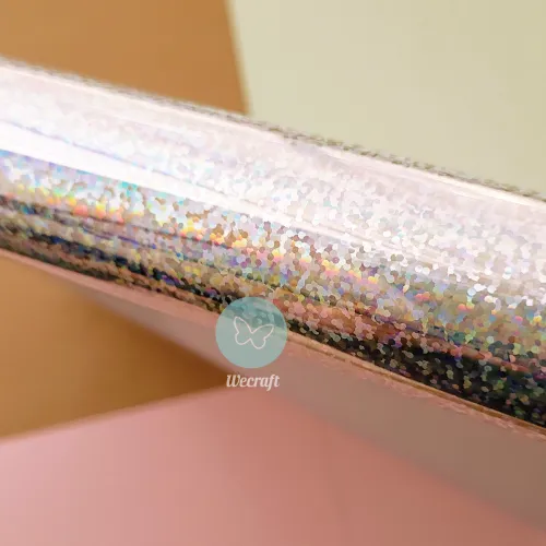 Foil Ibi Craft 32 cm x 5 mts Glitter Plata