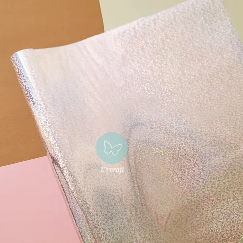 Foil Ibi Craft 32 cm x 5 mts Glitter Plata