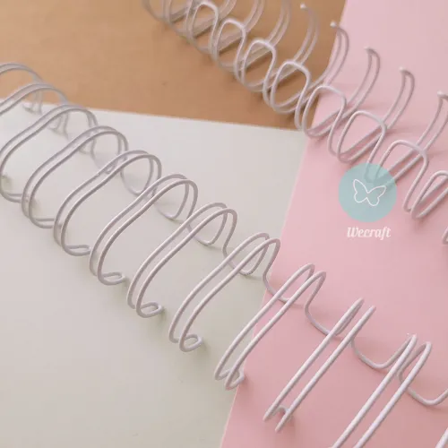 Espirales Doble Alambre Dasa 3/4" 19,1 mm Blanco 10 unidades