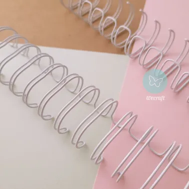 Espirales Doble Alambre Dasa 3/4" 19,1 mm Blanco 10 unidades