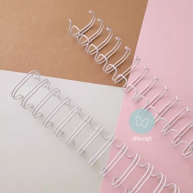 Espirales Doble Alambre Dasa 3/4" 19,1 mm Blanco 10 unidades