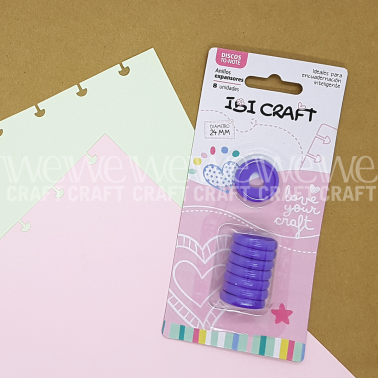 Discos de Expansión 24 mm Lavanda x 8 unidades