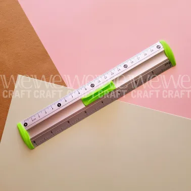 Regla Olami de aluminio para medición y corte de 20 cm