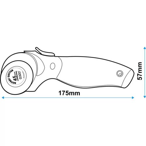 Cutter Rotativo Dasa 45 mm