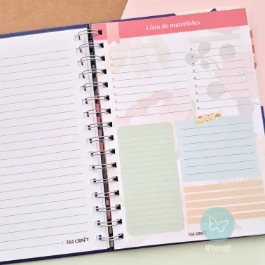 Cuaderno Planificador "MAKE IT HAPPEN" + Stickers + Regla