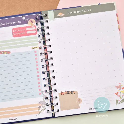Cuaderno Planificador "MAKE IT HAPPEN" + Stickers + Regla