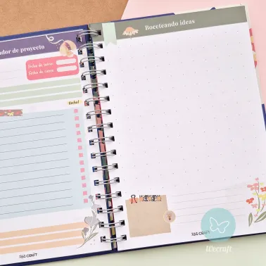 Cuaderno Planificador "MAKE IT HAPPEN" + Stickers + Regla