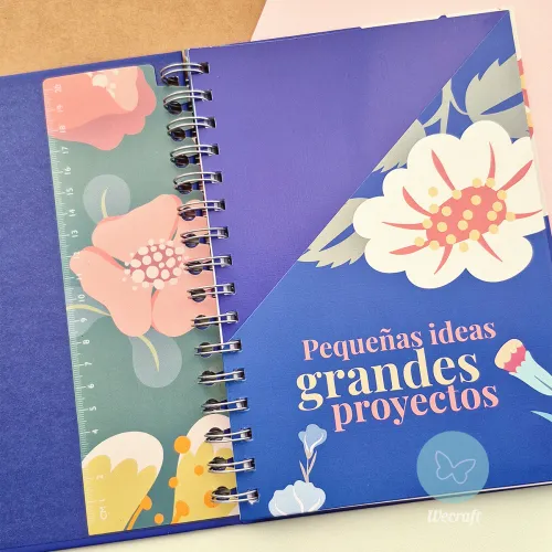 Cuaderno Planificador "MAKE IT HAPPEN" + Stickers + Regla