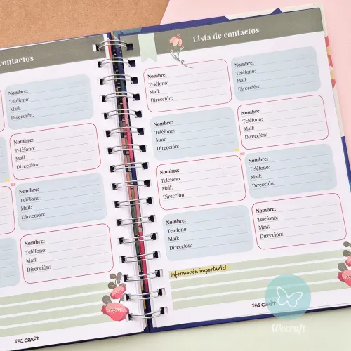 Cuaderno Planificador "MAKE IT HAPPEN" + Stickers + Regla