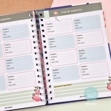 Cuaderno Planificador "MAKE IT HAPPEN" + Stickers + Regla