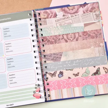 Cuaderno Planificador "MAKE IT HAPPEN" + Stickers + Regla