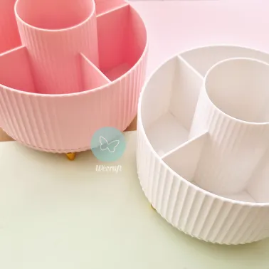 Organizador Giratorio 360° Tendance para Escritorio Blanco