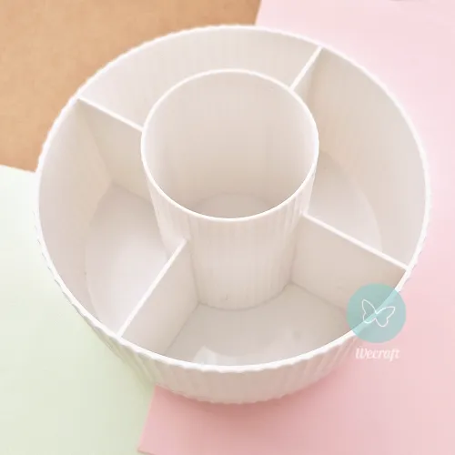 Organizador Giratorio 360° Tendance para Escritorio Blanco