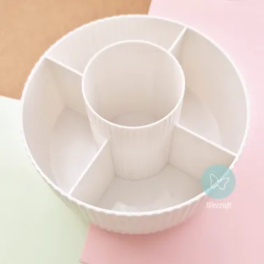 Organizador Giratorio 360° Tendance para Escritorio Blanco