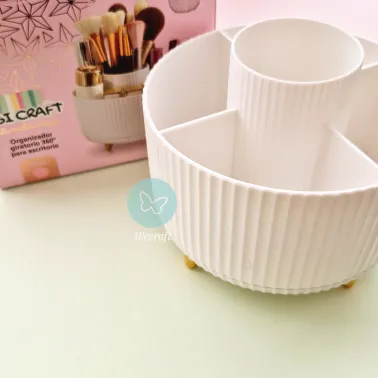 Organizador Giratorio 360° Tendance para Escritorio Blanco