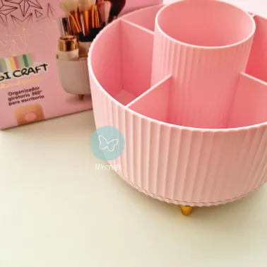 Organizador Giratorio 360° Tendance para Escritorio Rosa