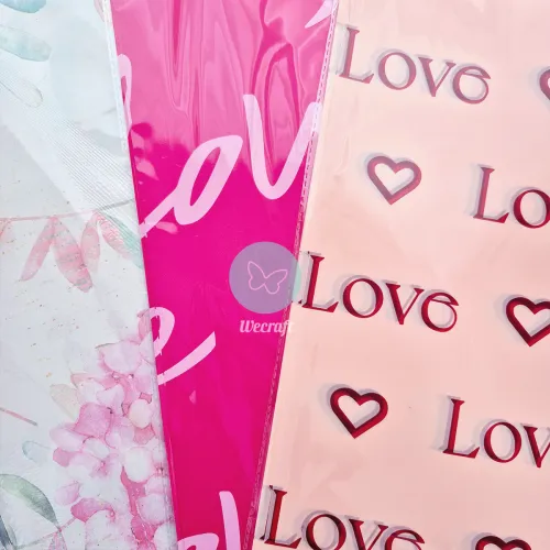 Papel coreano "Golden Dots" rosa y oro 20 Unidades