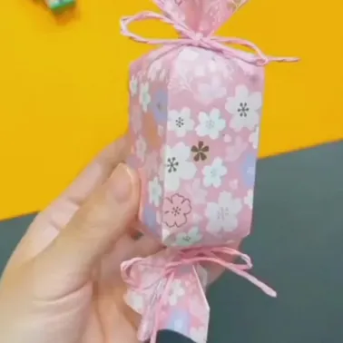 Papel coreano "Golden Dots" rosa y oro 20 Unidades