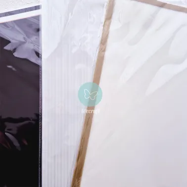 Papel coreano "Luxe Frame" borde oro 20 Unidades