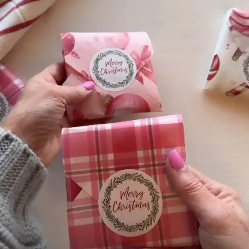 Papel coreano "Luxe Frame" borde oro 20 Unidades