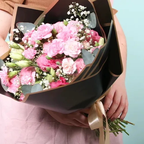 Papel coreano "Floral & Pink" 20 Unidades