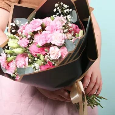 Papel coreano "Floral & Pink" 20 Unidades