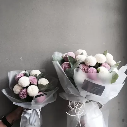 Papel coreano "Fleur Newspaper" rosa y negro 20 Unidades