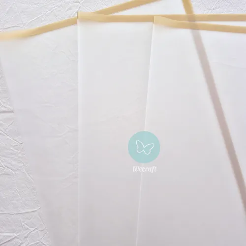 Papel coreano "Luxe Frame" borde oro 20 Unidades