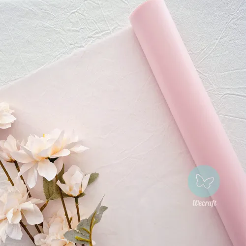 Rollo Papel coreano "Pastel Pink" 57 cm x 10 mts