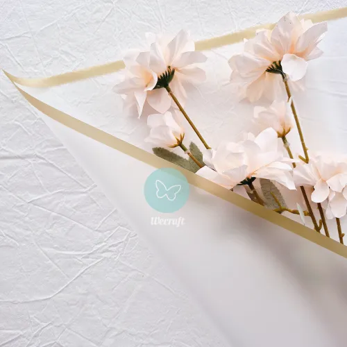 Papel coreano "Luxe Frame" borde oro 20 Unidades