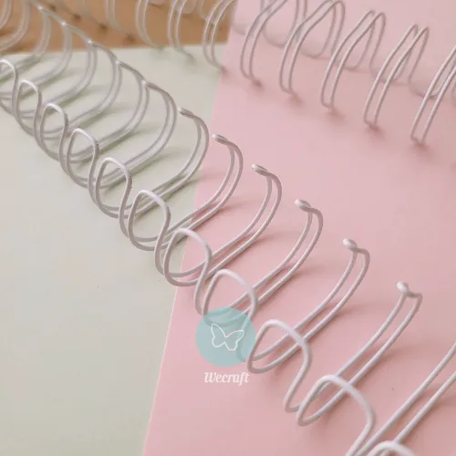 Espirales Doble Alambre Dasa 1" 25,4 mm Blanco 10 unidades