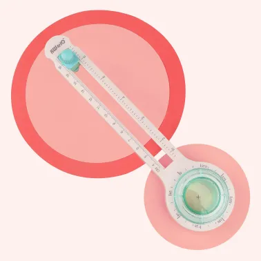 Cutter Circular Compás Kw-Trio de 7,8 a 32 cm + guía angulos