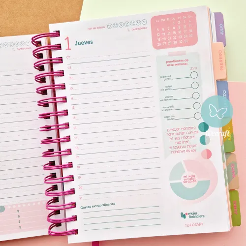 Agenda "Mujer Financiera" Colección Ibicraft