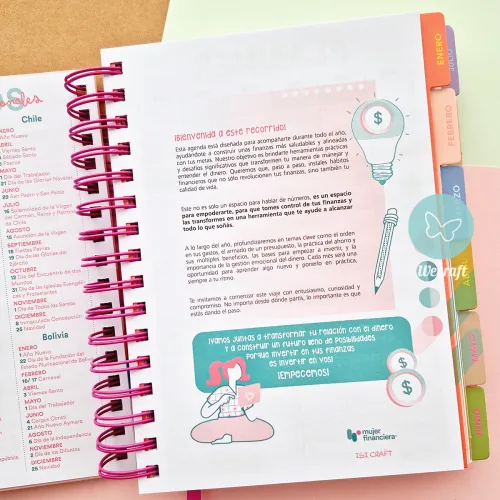 Agenda "Mujer Financiera" Colección Ibicraft