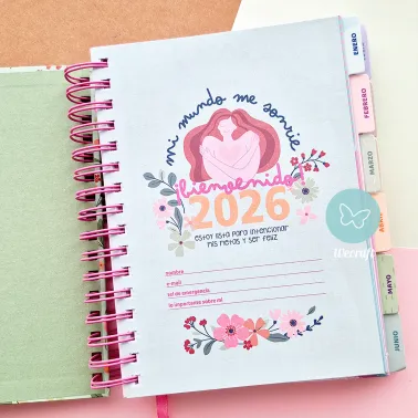 Agenda "Bienestar" Colección Ibicraft