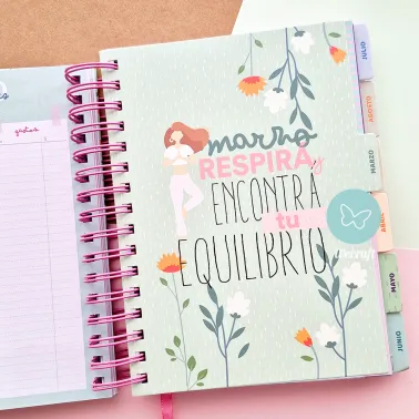 Agenda "Bienestar" Colección Ibicraft
