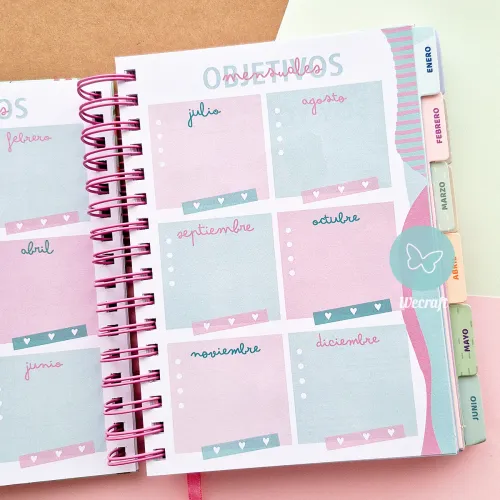 Agenda "Bienestar" Colección Ibicraft