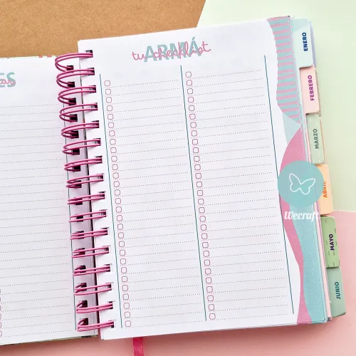 Agenda "Bienestar" Colección Ibicraft