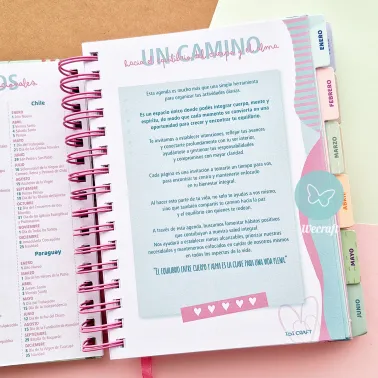 Agenda "Bienestar" Colección Ibicraft