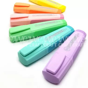 Resaltador Ibi Celeste Pastel